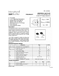 DataSheet IRFR6215 pdf